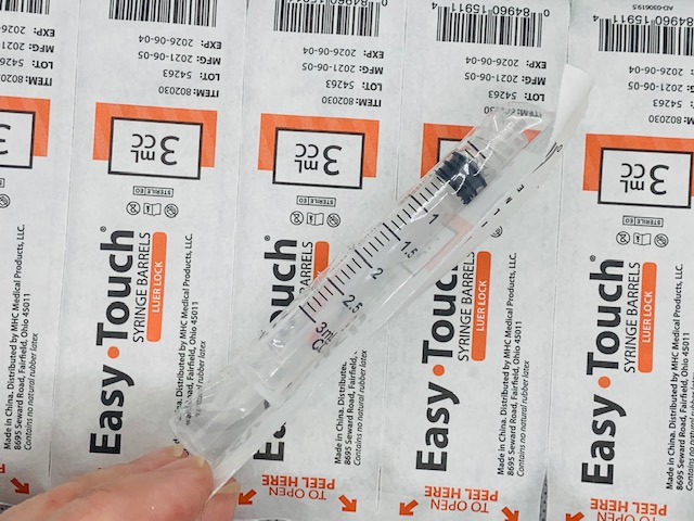 testosterone syringe and needle