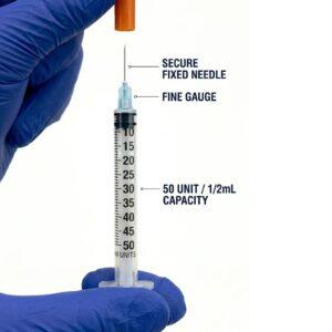 31G 0.5cc single-use syringe 10-pack